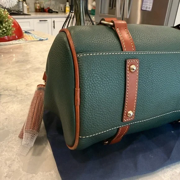 Dooney & Bourke Forest pebble grain satchel with matching wallet - Picture 6 of 13